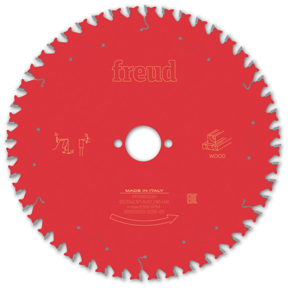 Image of Freud Wood Circular Saw Blade 230mm x 30mm 48T 