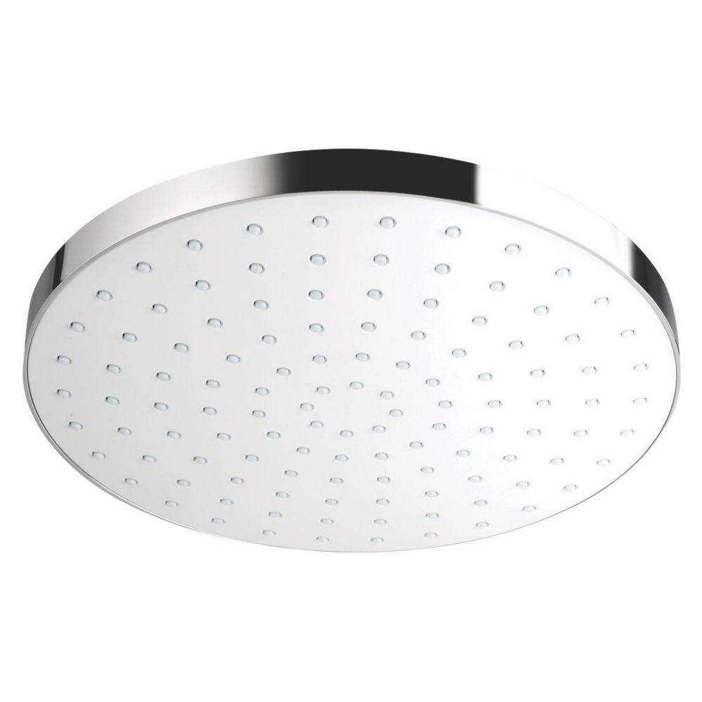 Image of Mira Beat Deluge Tilt Shower Head Chrome / White 250mm 