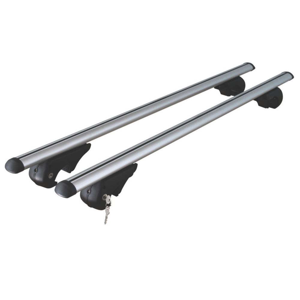 Image of Menabo RB1040 Universal Aluminium Roof Bar Set for Raised Roof Rails 1.2m 