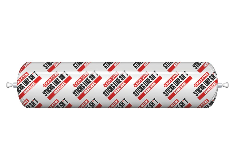 Image of Evo-Stik 'Sticks Like Sh*t' Solvent-Free Grab Adhesive White 400ml 