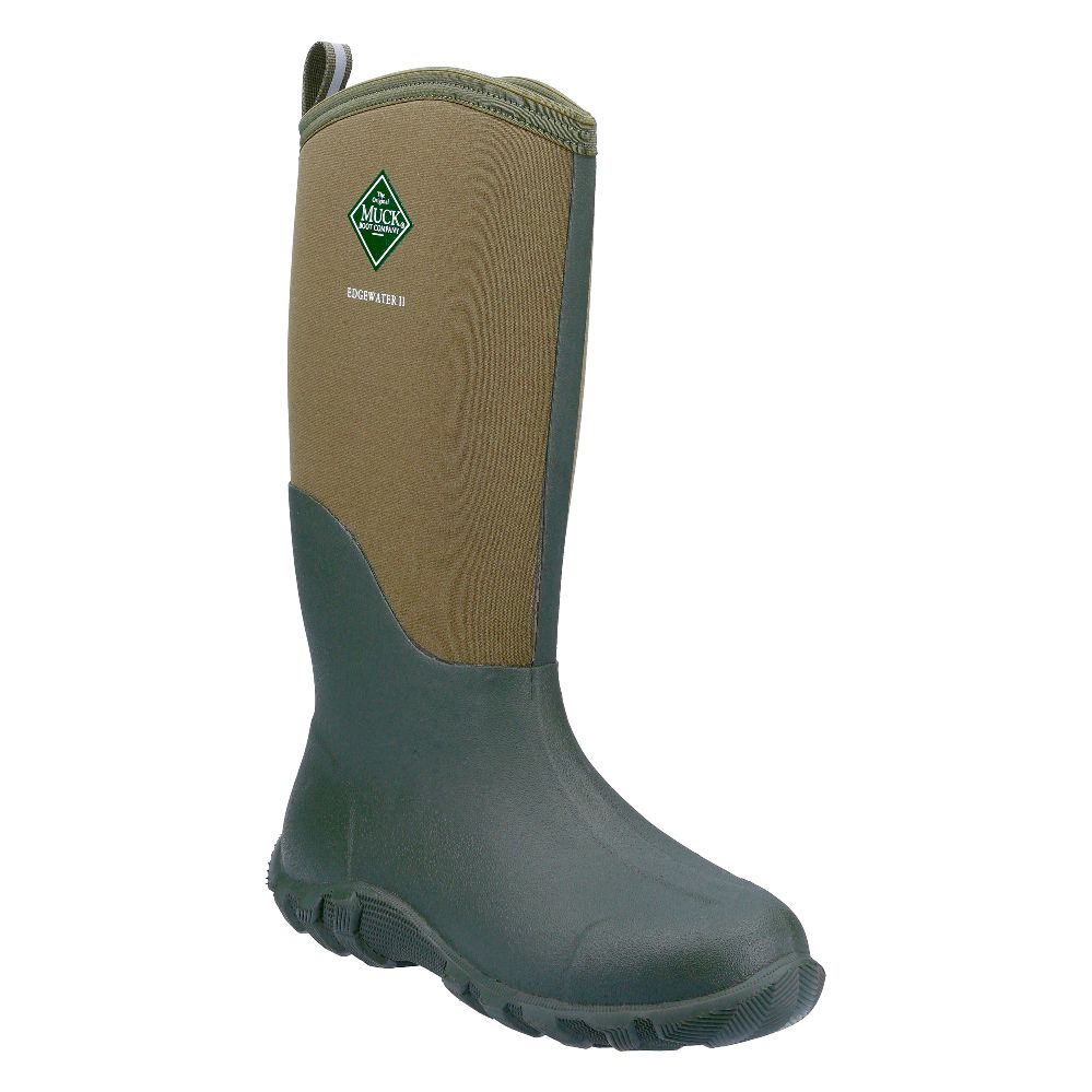 Image of Muck Boots Edgewater II Metal Free Non Safety Wellies Moss Size 6 