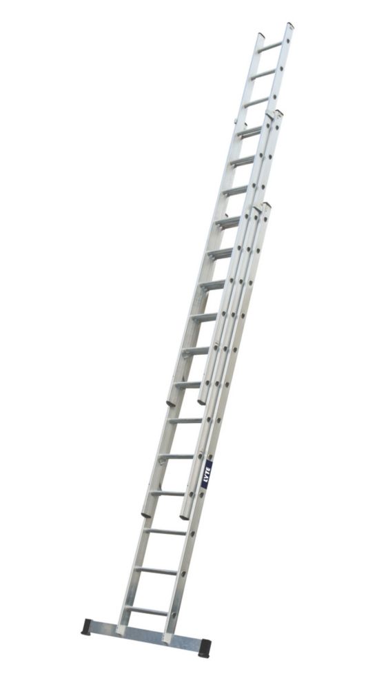 Image of Lyte ProLyte+ 3-Section Aluminium Industrial Triple Ladder 8.4m 