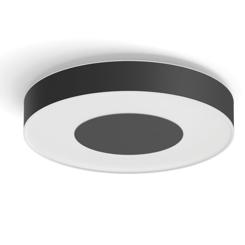 Image of Philips Hue Infuse RGB & White LED Ceiling Light Black 52.5W 3700lm 