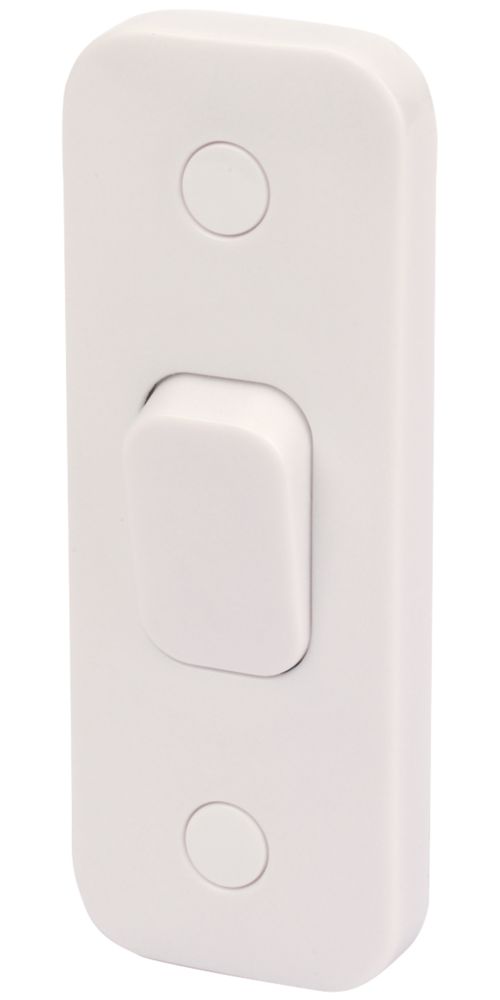 Image of Schneider Electric Lisse 10AX 1-Gang 2-Way Retractive Architrave Switch White 