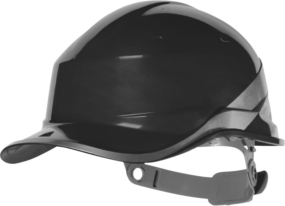 Image of Delta Plus Diamond V Premium Push-Button Safety Helmet Black 