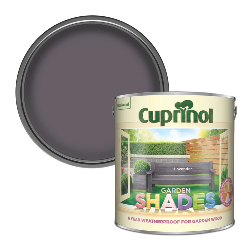 Image of Cuprinol Garden Shades Wood Paint Matt Lavender 2.5Ltr 