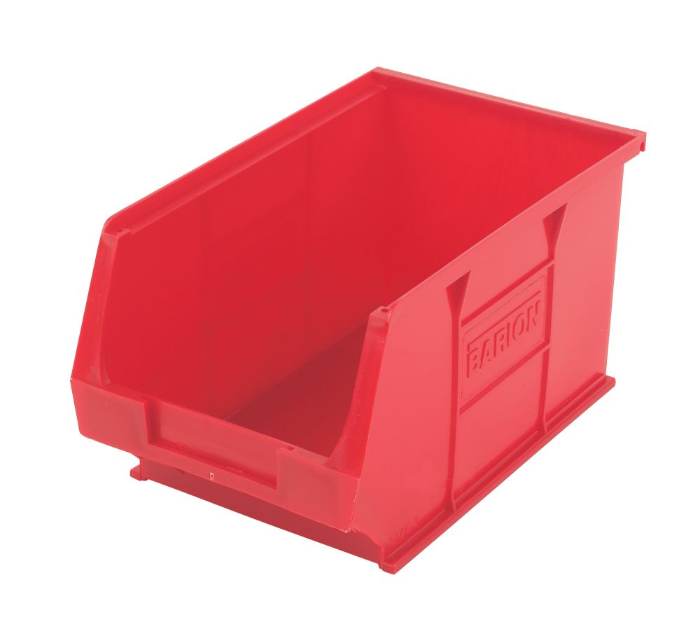 Image of TC3 Semi-Open-Fronted Storage Bins Red 10 Pack 
