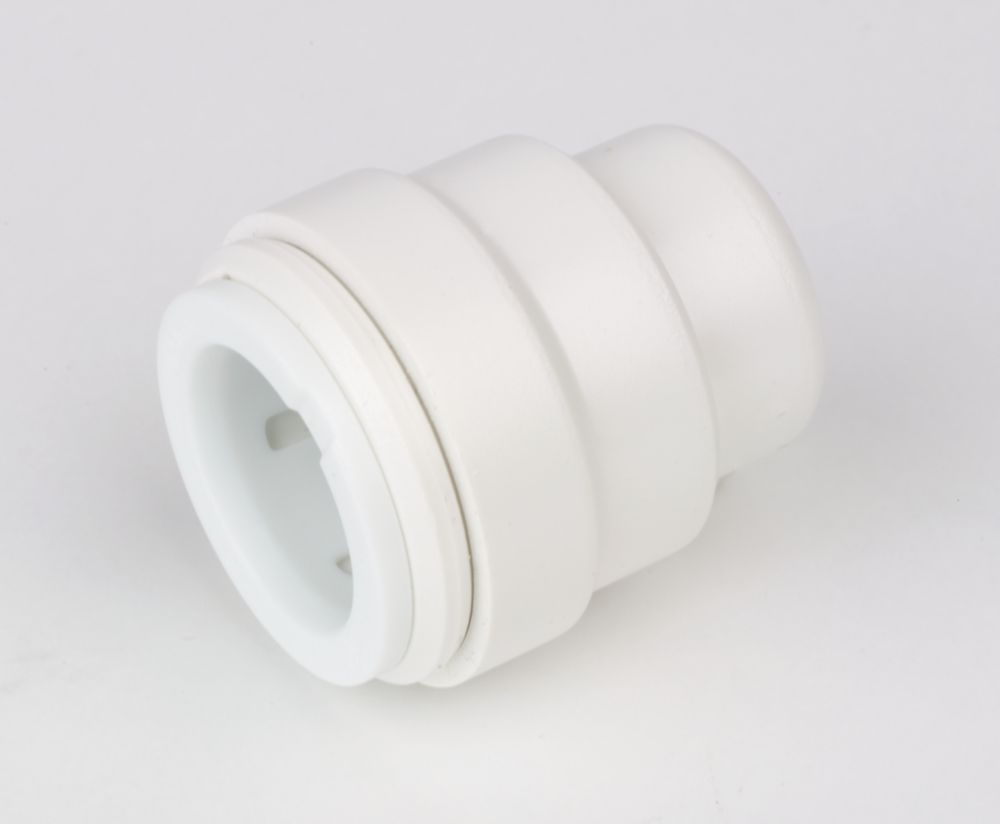 Image of JG Speedfit Plastic Push-Fit Stop Ends 15mm 10 Pack 