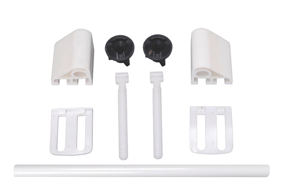 Image of Euroflo Plastic WC Toilet Seat Hinges 9 Pieces 