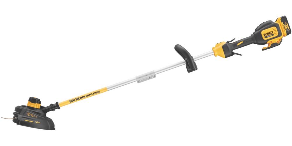 Image of DeWalt DCM561P1S-GB 18V 1 x 5.0Ah Li-Ion XR Brushless Cordless Outdoor Trimmer 