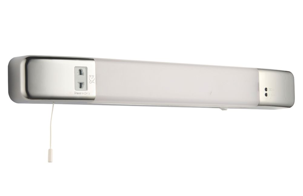 Image of Dual Voltage LED Shaver Light Chrome-Effect 7W 480lm 
