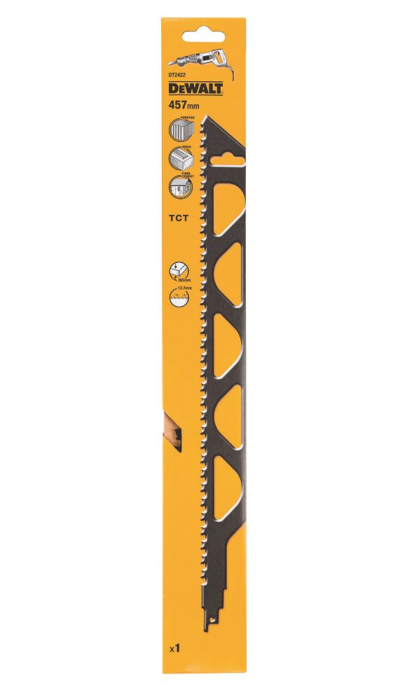 Image of DeWalt DT2422-QZ Masonry TCT Reciprocating Saw Blade 457mm 
