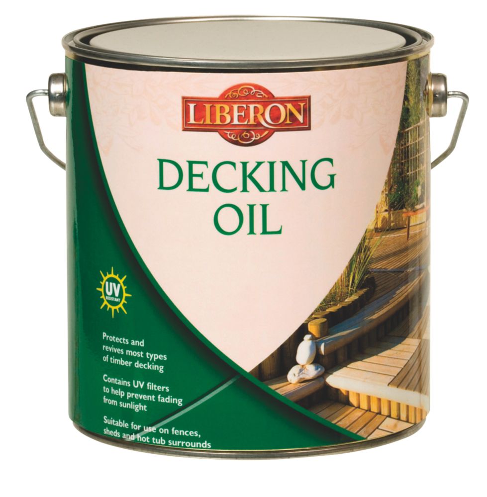 Image of Liberon Decking Oil Medium Oak 2.5Ltr 
