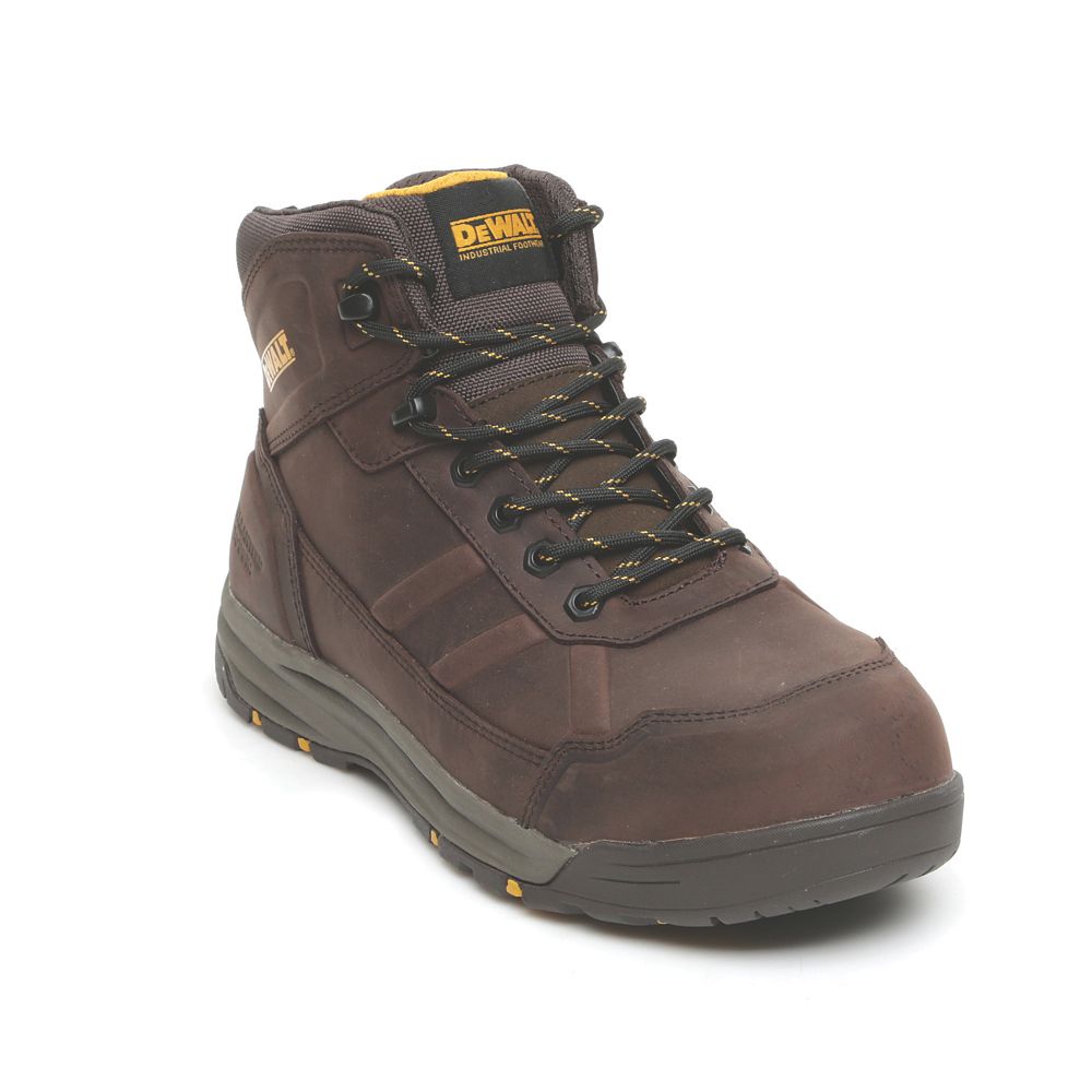 Image of DeWalt Pasco Safety Boots Brown Size 11 