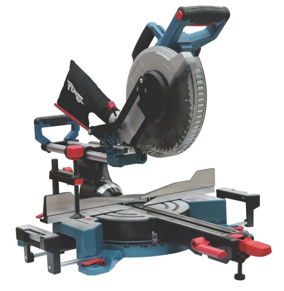 Image of Erbauer EMIS254S 254mm Electric Double-Bevel Sliding Mitre Saw 220-240V 