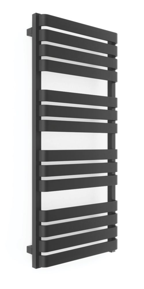 Image of Terma Warp T One Electric Towel Rail 1110mm x 500mm Black 2046BTU 
