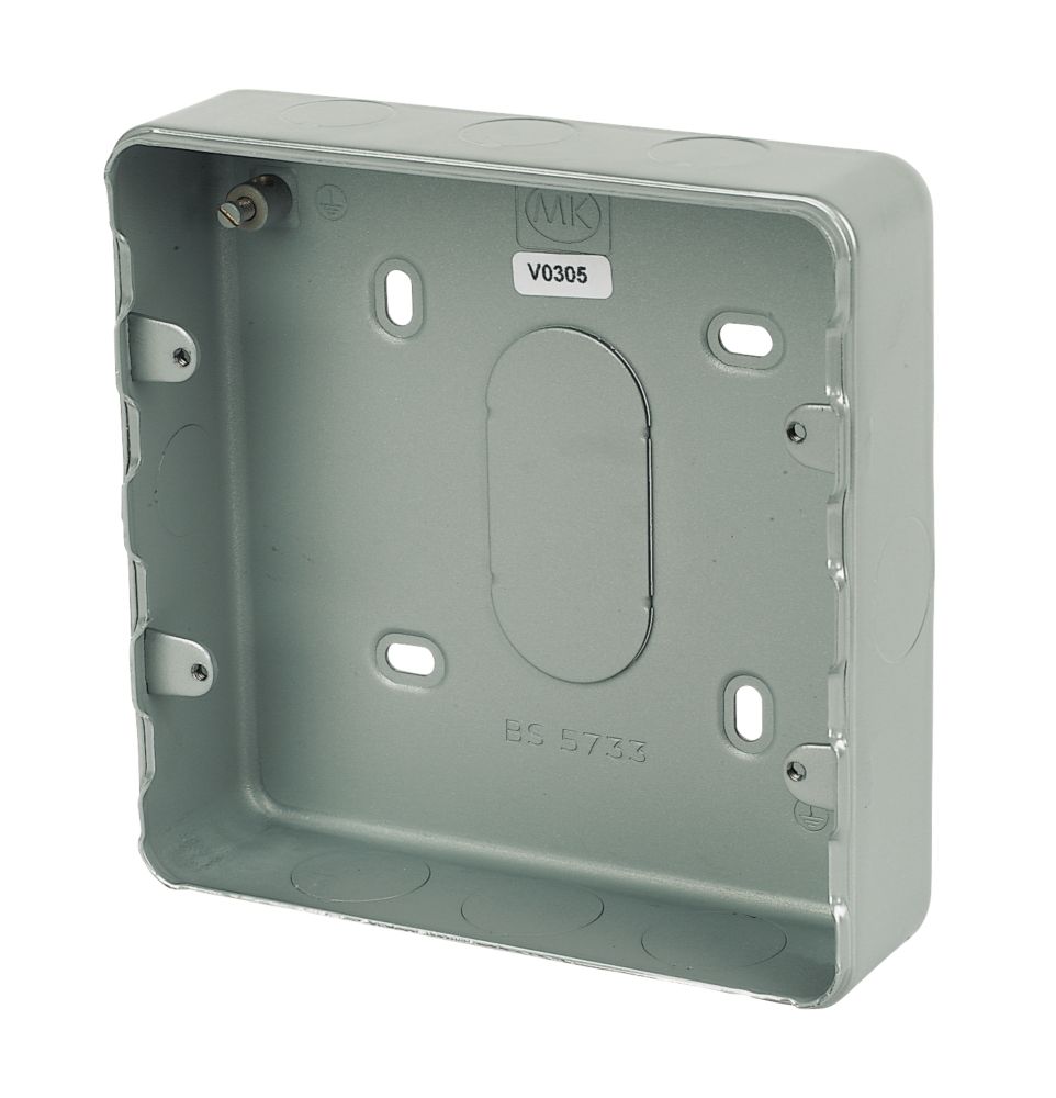 Image of MK 8-Module Grid Metal-Clad Switch Box 40mm 