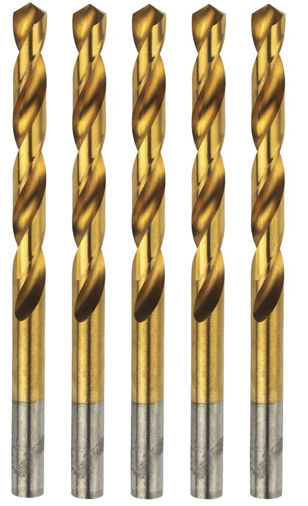 Image of Erbauer Straight Shank Ground HSS Drill Bits 12mm x 151mm 5 Pack 