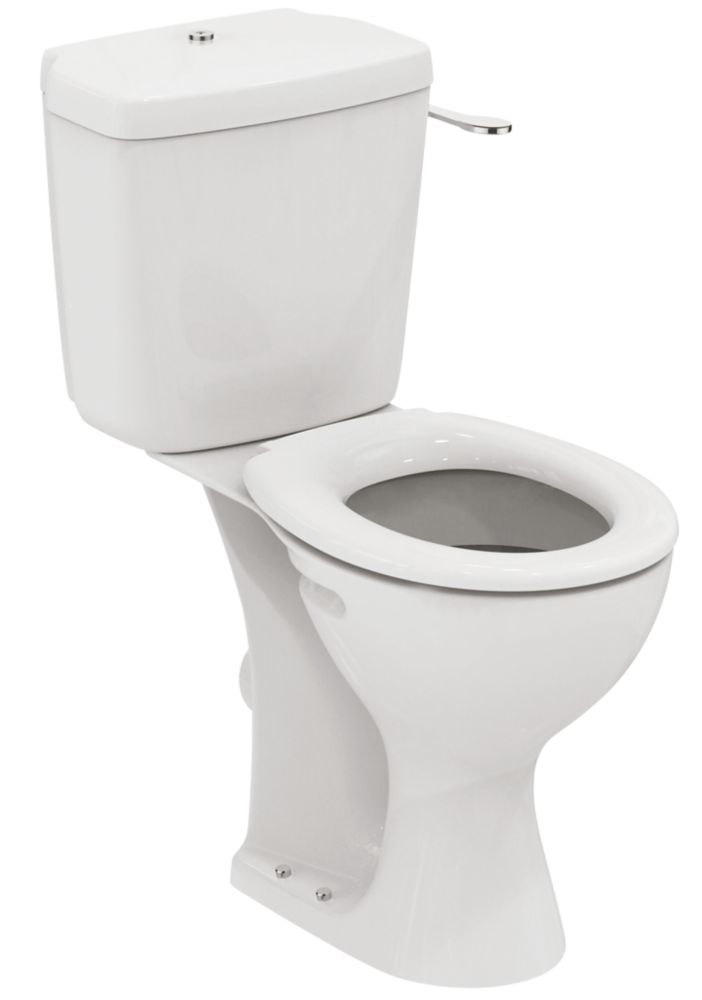 Image of Armitage Shanks Sandringham 21 Raised-Height Close-Coupled Toilet Single-Flush Lever 6Ltr 