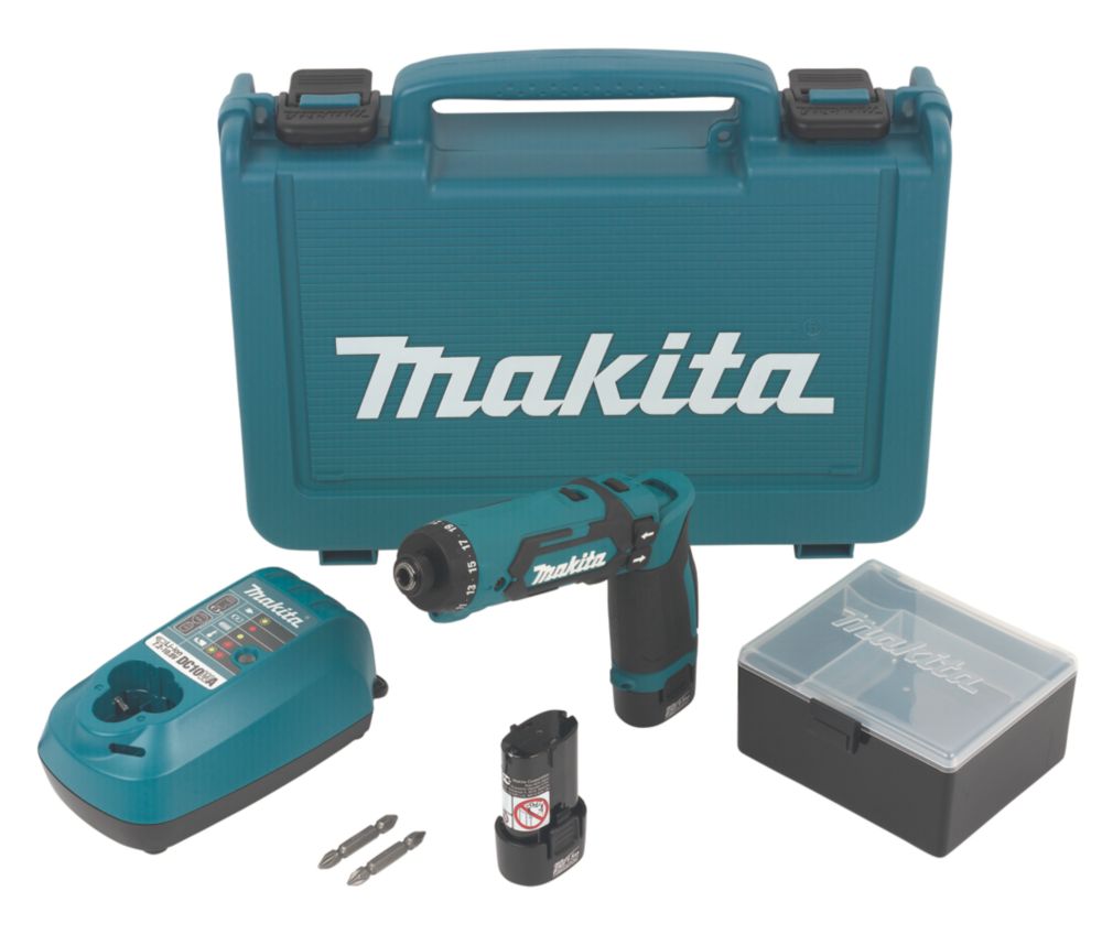 Image of Makita DF012DSE 7.2V 2 x 1.5Ah Li-Ion Cordless Pencil Drill Driver 