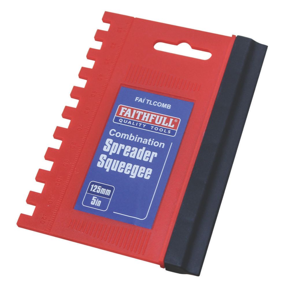 Image of Faithfull Combination Tile Grout Spreader 5" 