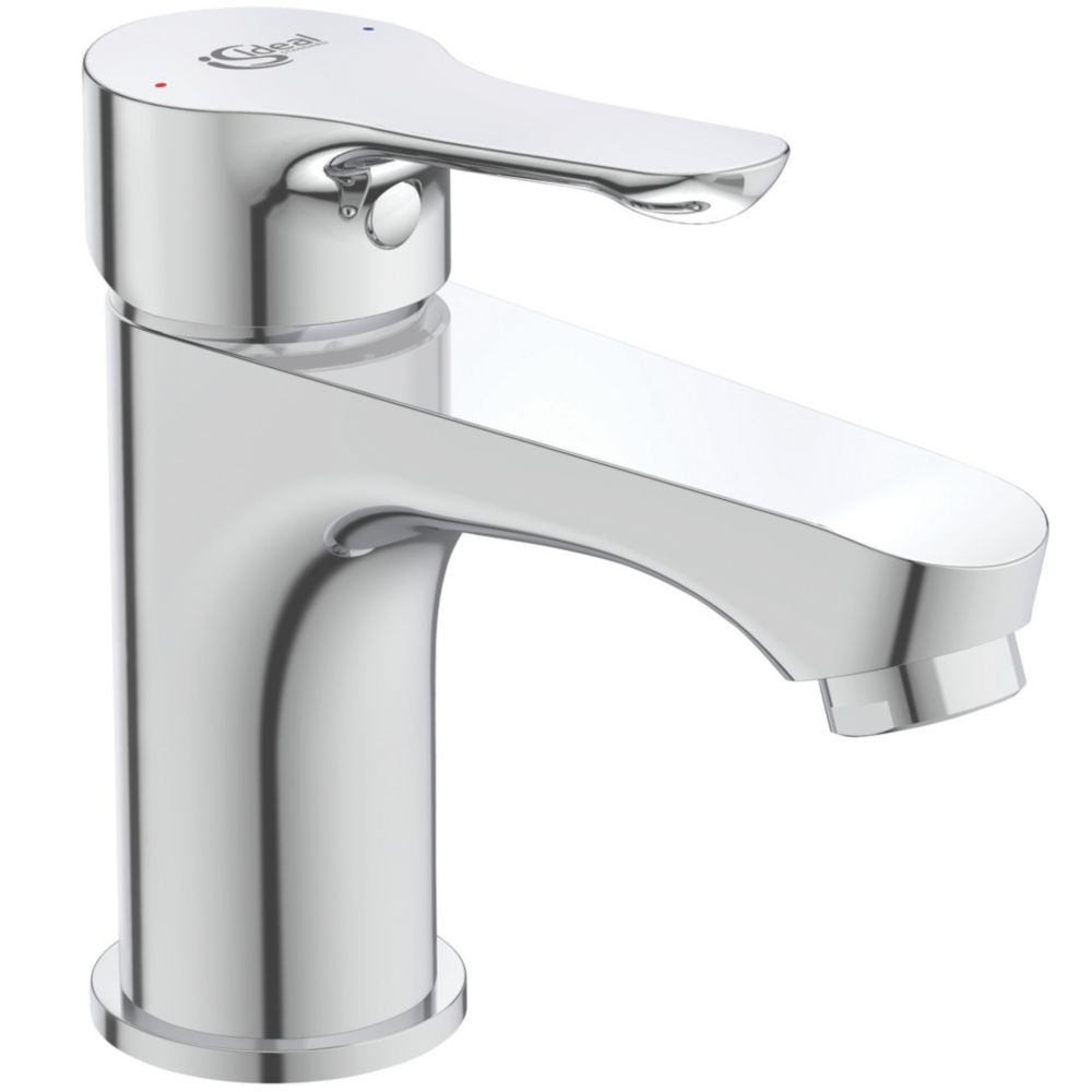 Image of Ideal Standard Dot 2.0 Basin Mono Mixer Tap with Clicker Waste Chrome 