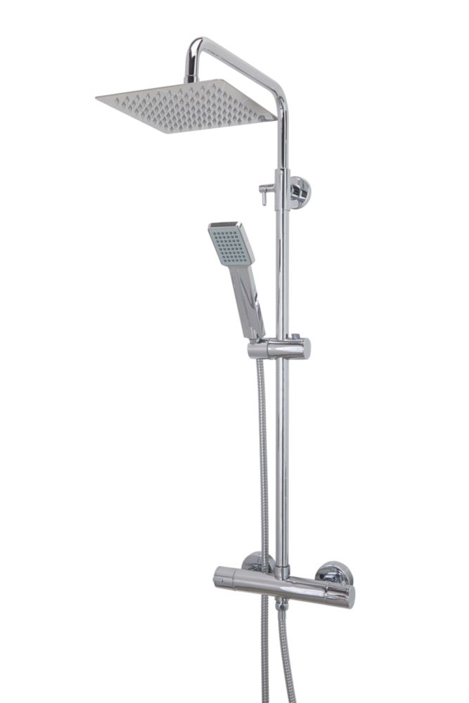Image of Highlife Bathrooms Nairn Series 2 Rear-Fed Exposed Chrome Thermostatic Shower 