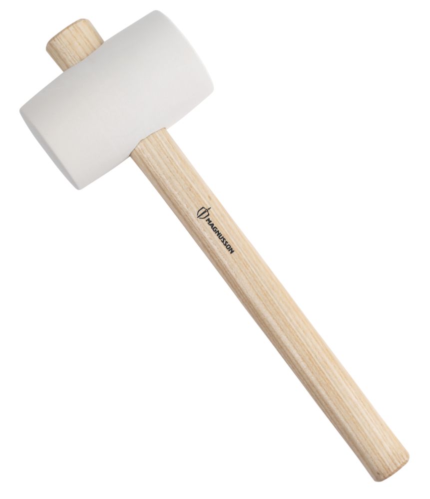 Image of Magnusson White Head Rubber Mallet 16oz 