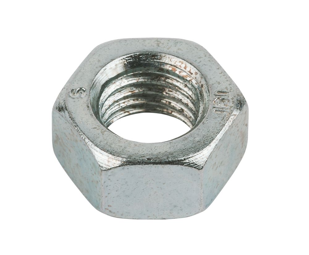 Image of Easyfix BZP Steel Hex Nuts M16 50 Pack 