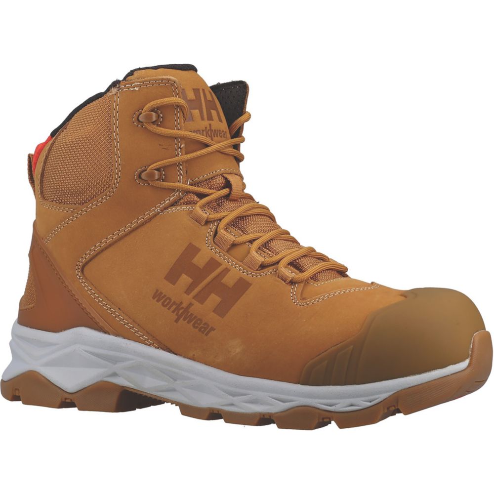 Image of Helly Hansen Oxford Mid S3 Metal Free Safety Boots New Wheat Size 11 
