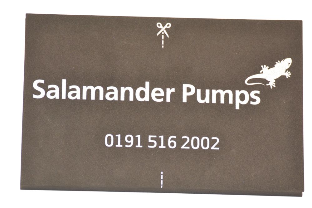 Image of Salamander Pumps Shower Pump Mat Black 160mm x 250mm 