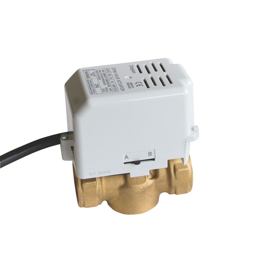 Image of Drayton 27205SX 2 Port Motorised Valve 28mm 28mm Compression 