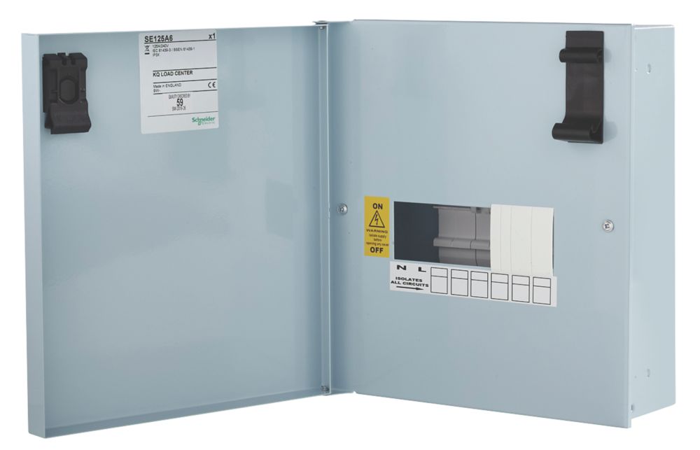 Image of Schneider Electric KQ 6-Way Non-Metered Type A Distribution Board 