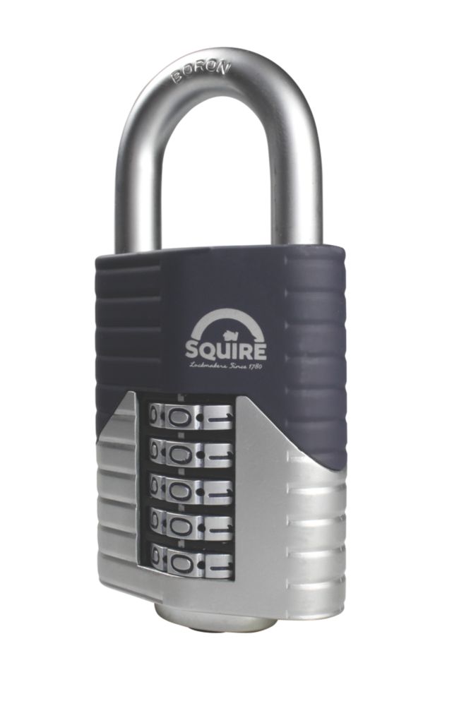 Image of Squire Vulcan Die-Cast Steel Weatherproof Combination High Security Padlock Blue / Chrome 60mm 