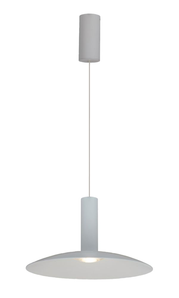 Image of 4lite LED Decorative Dimmable Pendant White 10W 538lm 