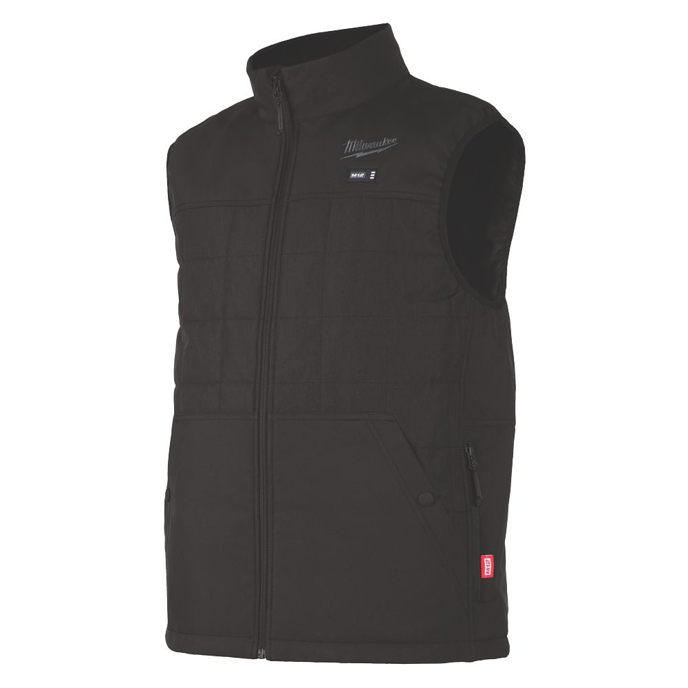 Image of Milwaukee M12HPVBL2-0 12V Li-Ion RedLithium Heated Puffer Vest Black Large 37" Chest - Bare 