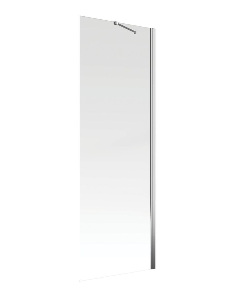 Image of Aqualux Aquarius 6 Frameless Side Panel for Hinged Door Chrome 1000mm 
