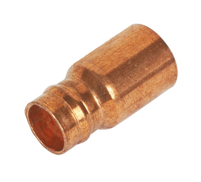 Image of Yorkshire Copper Solder Ring Fitting Reducer F 10mm x M 15mm 