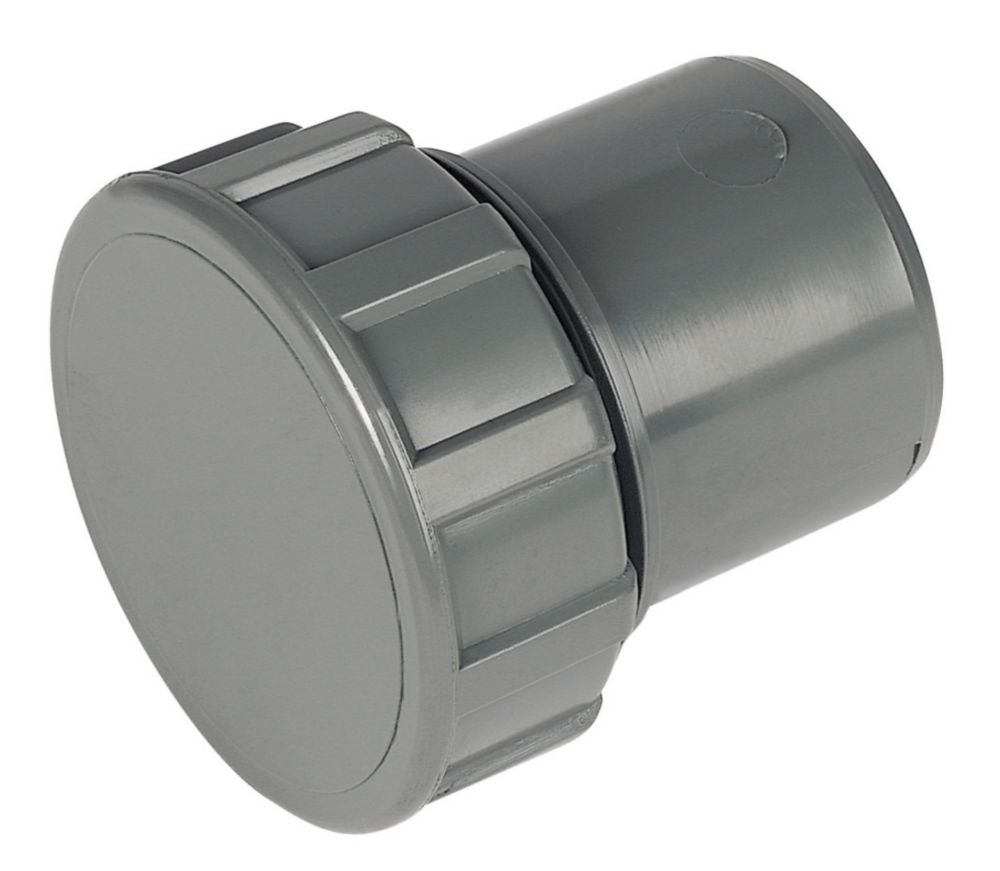 Image of FloPlast ABS Access Plugs Grey 32mm 5 Pack 