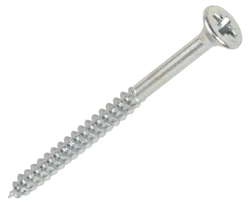 Image of Silverscrew PZ Double-Countersunk Self-Tapping Multipurpose Screws 5mm x 80mm 100 Pack 