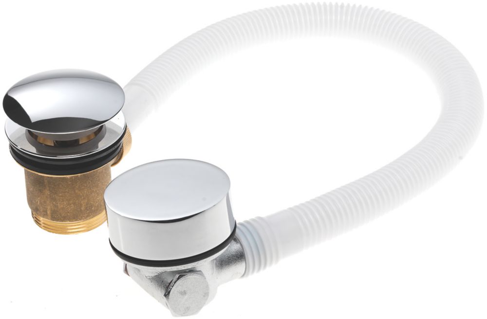 Image of Aqualisa Options Gravity-Pumped & HP/Combi Bath Overflow Filler Chrome 