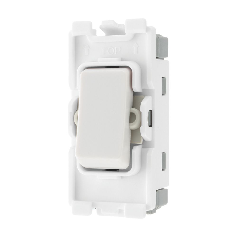 Image of British General Nexus 20A Grid DP Control Switch White 