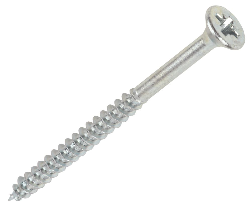 Image of Silverscrew PZ Double-Countersunk Self-Tapping Multipurpose Screws 6mm x 130mm 50 Pack 
