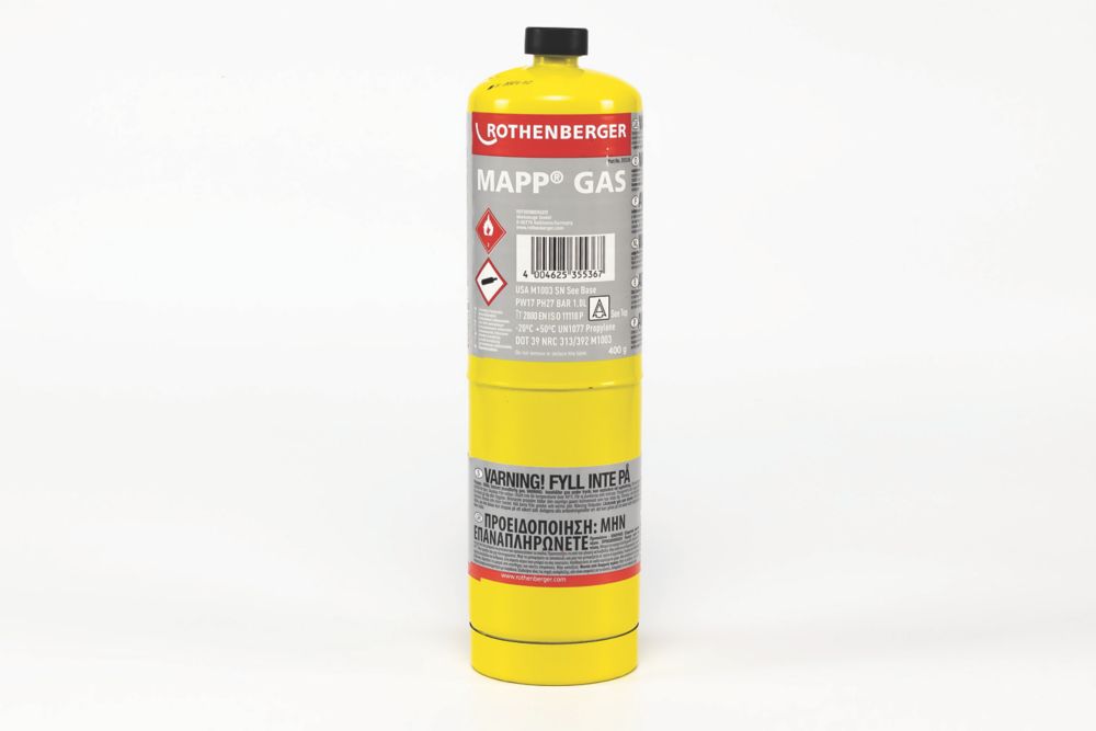 Image of Rothenberger MAPP Mapp Disposable Gas Cylinder 400g 