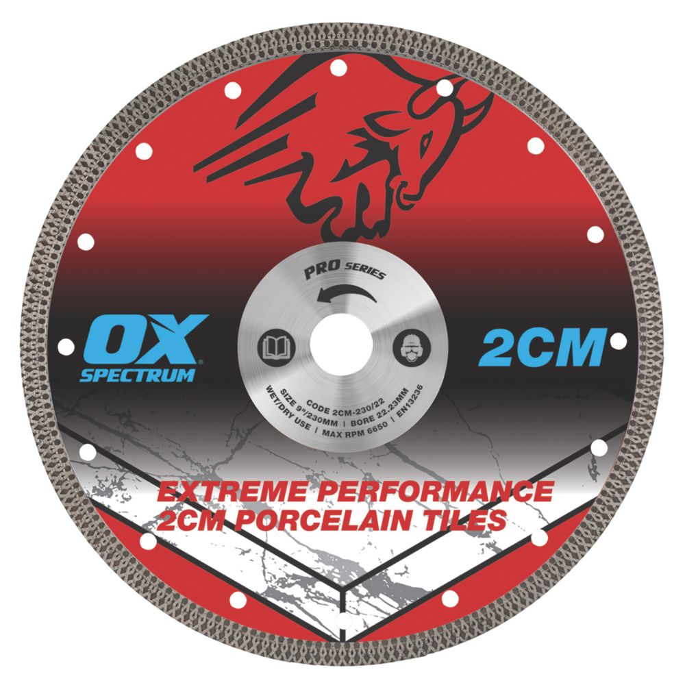 Image of OX Pro Tile Diamond Blade 230mm x 22.23mm 