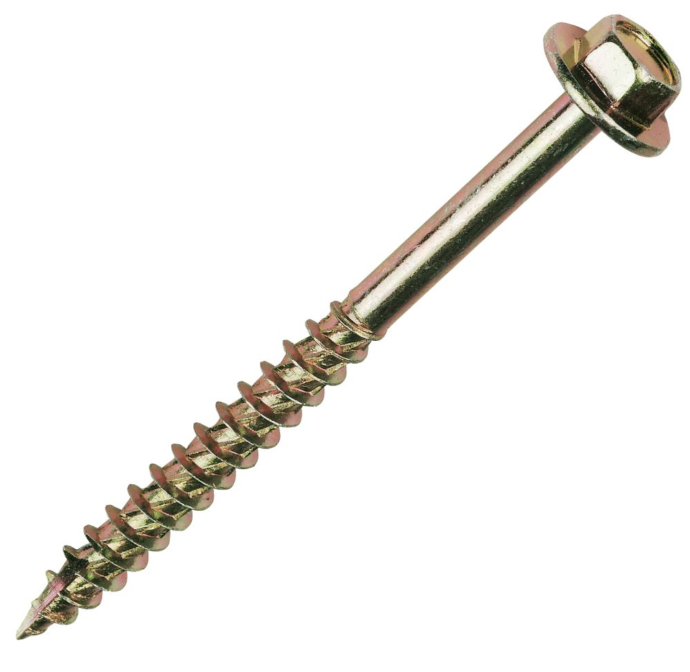 Image of TurboCoach Coach Screws Yellow Zinc-Plated 6 x 50mm 100 Pack 