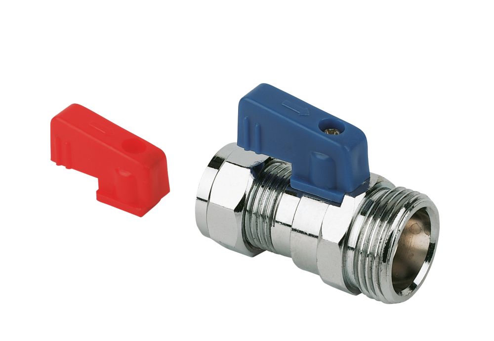 Image of Pegler Compression Washing Machine Valve 15mm x 3/4" 