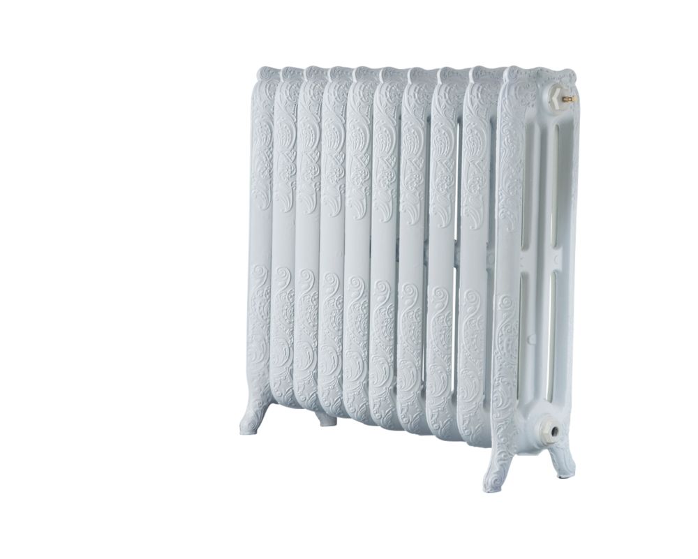 Image of Arroll Montmartre 3-Column Cast Iron Radiator 760mm x 834mm White 4913BTU 
