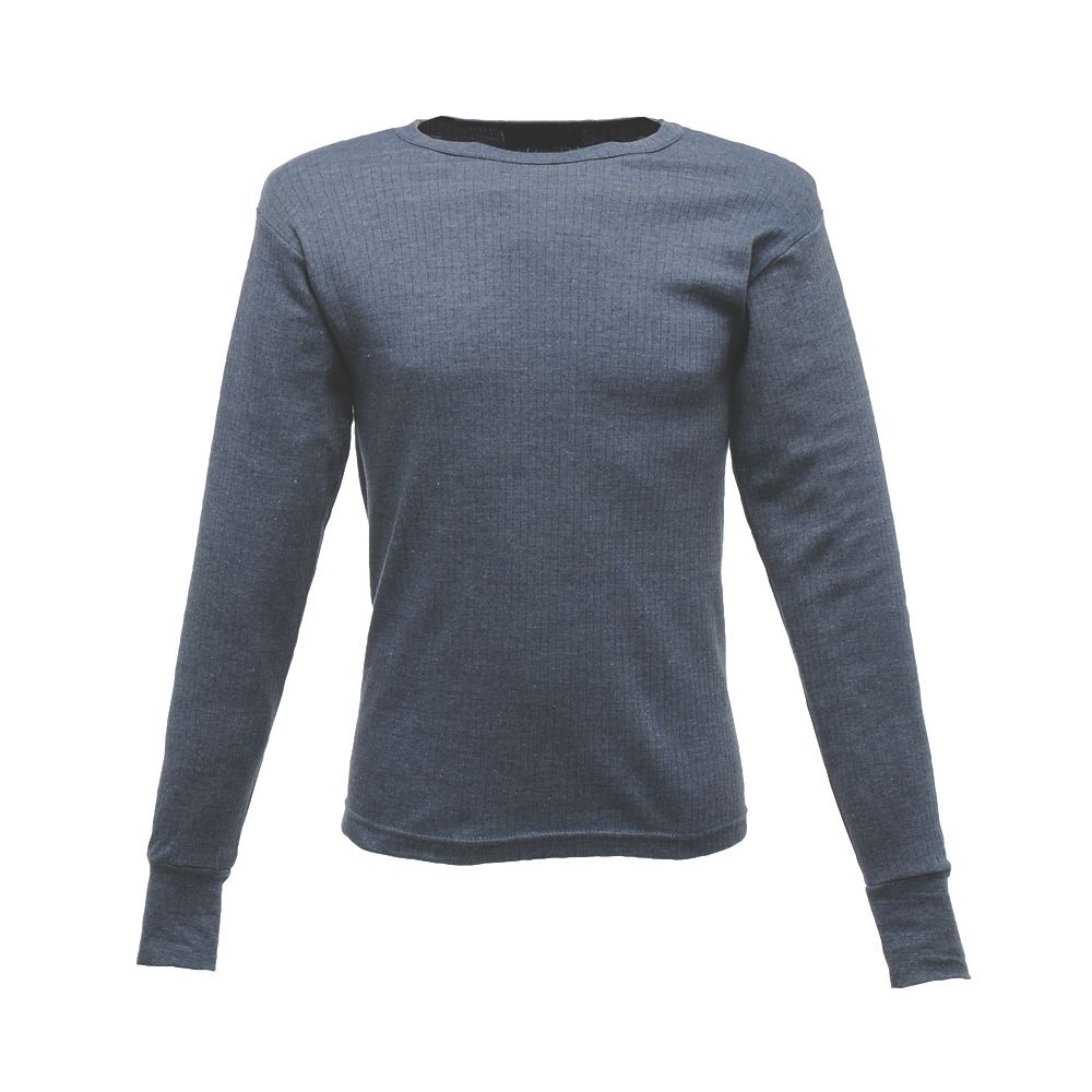 Image of Regatta Professional Long Sleeve Base Layer Thermal T-Shirt Denim Blue Large 41 1/2" Chest 