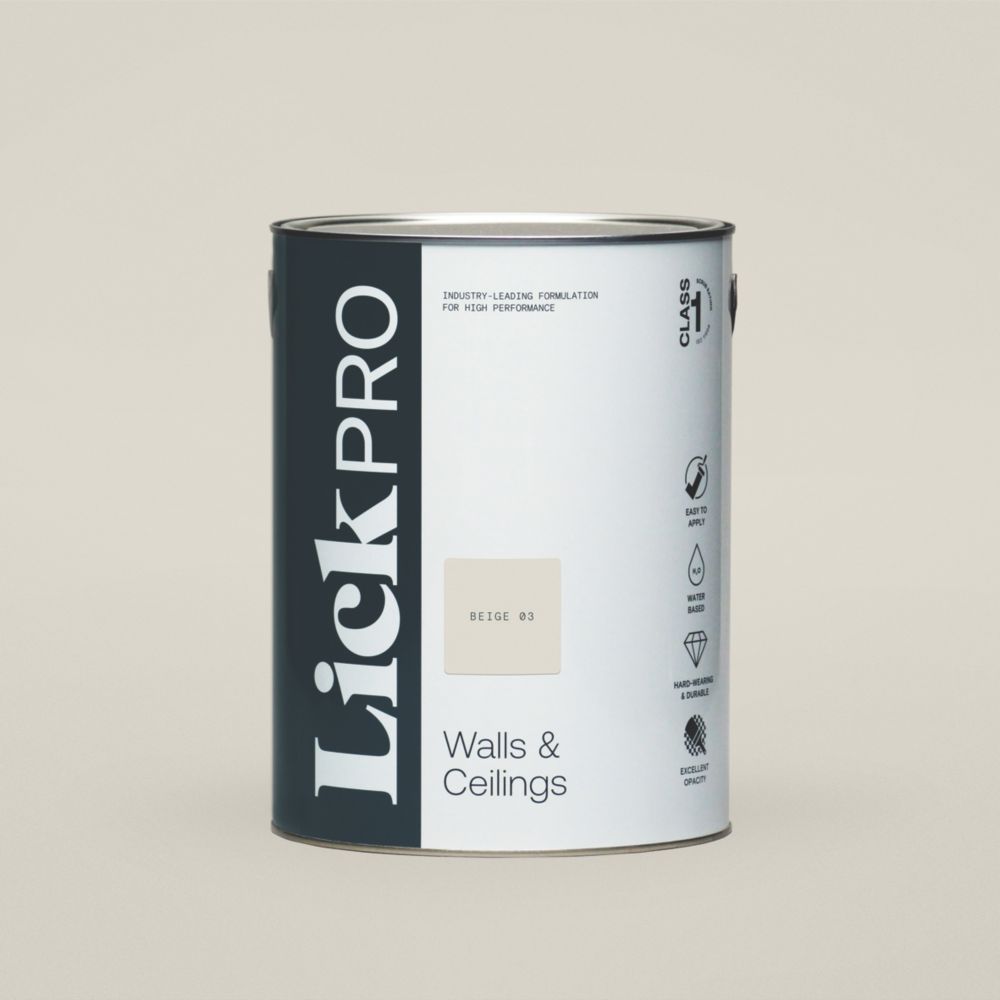 Image of LickPro Eggshell Beige 03 Emulsion Paint 5Ltr 